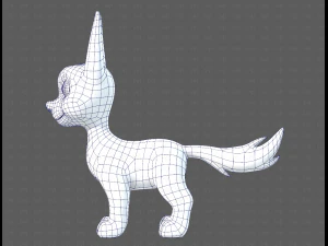 Dog base cartoonV11 3D Model