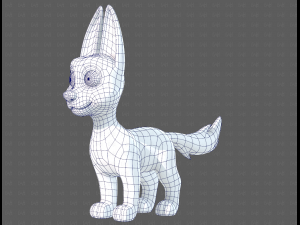 Dog base cartoonV11 3D 모델