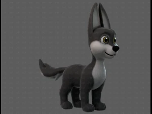 Dog base cartoonV11 3D Model