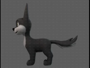 Dog base cartoonV11 3D Model