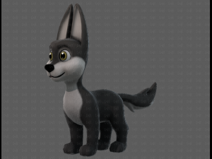 Dog base cartoonV11 3D 모델