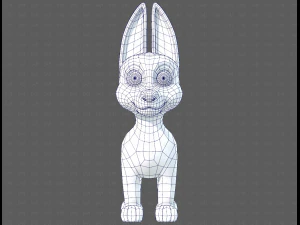 Dog base cartoonV11 3D Model