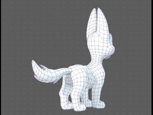 Dog base cartoonV11 3D Model