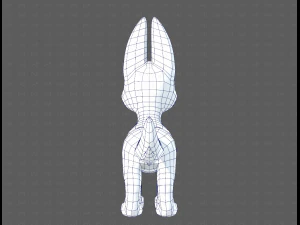 Dog base cartoonV11 3D Model
