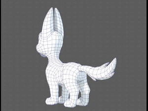 Dog base cartoonV11 3D Model