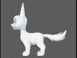 Dog base cartoonV11 3D Model
