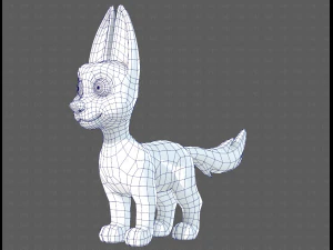 Dog base cartoonV11 3D Model