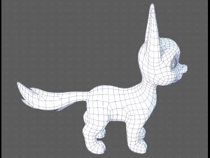Dog base cartoonV11 3D Model