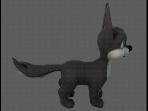 Dog base cartoonV11 3D Model