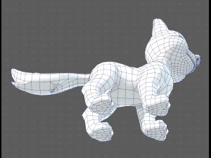 Dog base cartoonV11 3D Model