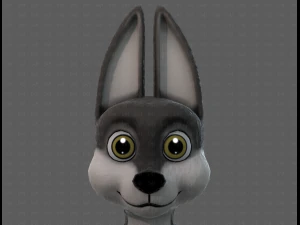 Dog base cartoonV11 3D Model