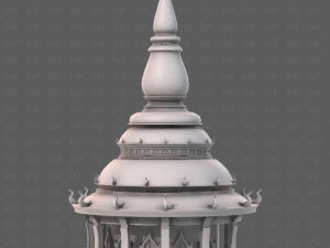 Pagoda V12 3D-Modell