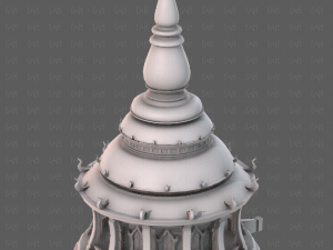 Pagoda V12 3D-Modell