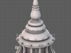 Pagoda V12 3D-Modell