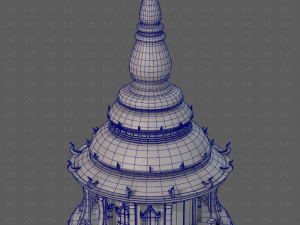 Pagoda V12 3D-Modell
