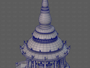 Pagoda V12 3D-Modell