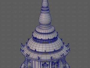 Pagoda V12 3D-Modell