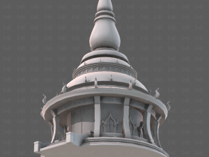 Pagoda V12 3D-Modell