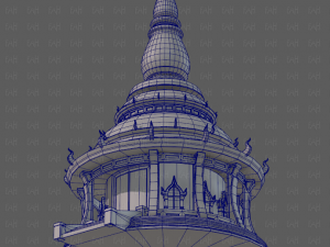 Pagoda V12 3D-Modell