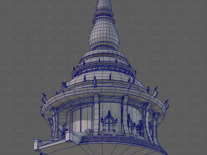 Pagoda V12 Modello 3D