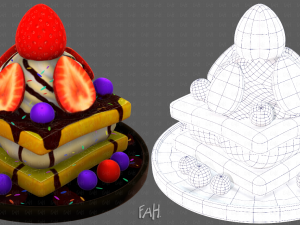 Dessert V01 3D 模型