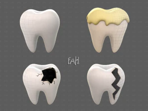 Kartun Gigi V03 Model 3D