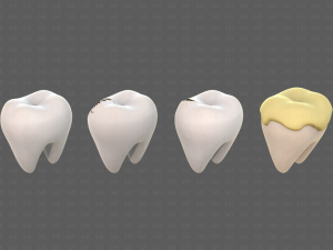 Teeth Cartoon V03 3Dモデル