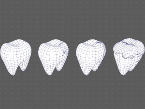 Teeth Cartoon V03 3Dモデル