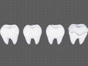 Teeth Cartoon V03 3Dモデル