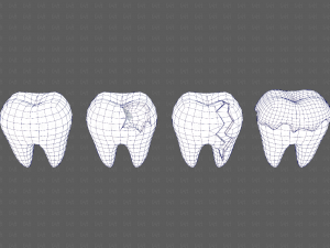 Teeth Cartoon V03 3Dモデル