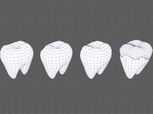 Teeth Cartoon V03 3Dモデル