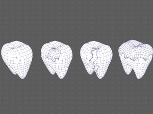 Teeth Cartoon V03 3Dモデル