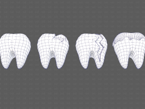 Teeth Cartoon V03 3Dモデル