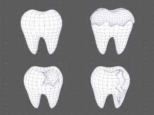 Teeth Cartoon V03 3Dモデル