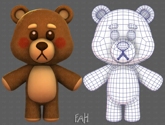 Doll V01 3D Model .c4d .max .obj .3ds .fbx .stl .blend 