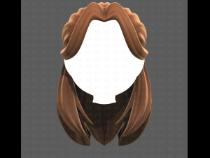 Base Hair for girl V58 3D Model