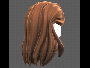 Base Hair for girl V58 3D Model