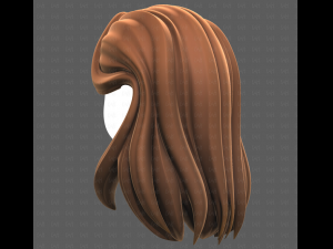 Base Hair for girl V58 3D Model