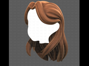 Base Hair for girl V58 3D Model