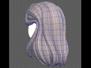 Base Hair for girl V58 3D Model