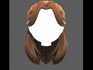 Base Hair for girl V58 3D Model