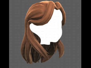 Base Hair for girl V58 3D Model