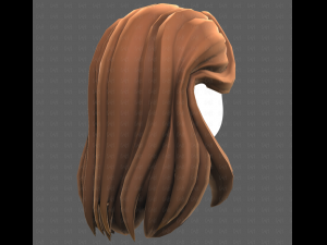 Base Hair for girl V58 3D Model