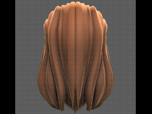 Base Hair for girl V58 3D Model