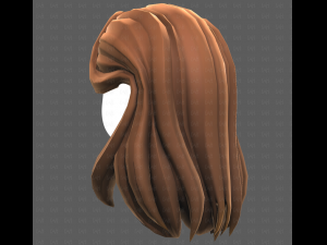 Base Hair for girl V58 3D Model