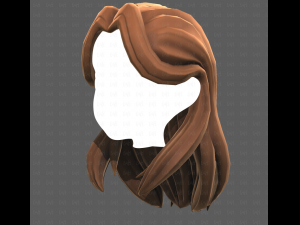 Base Hair for girl V58 3D Model