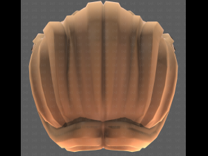Base Hair for girl V58 3D Model