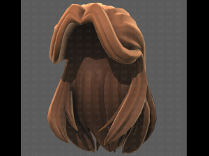 Base Hair for girl V58 3D Model