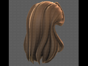 Base Hair for girl V58 3D Model