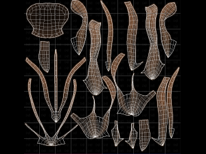 Base Hair for girl V58 3D Model